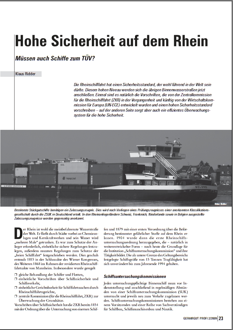 Titel_Hohe Sicherheit auf dem Rhein