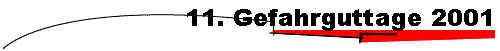 11. Gefahrguttage 2001